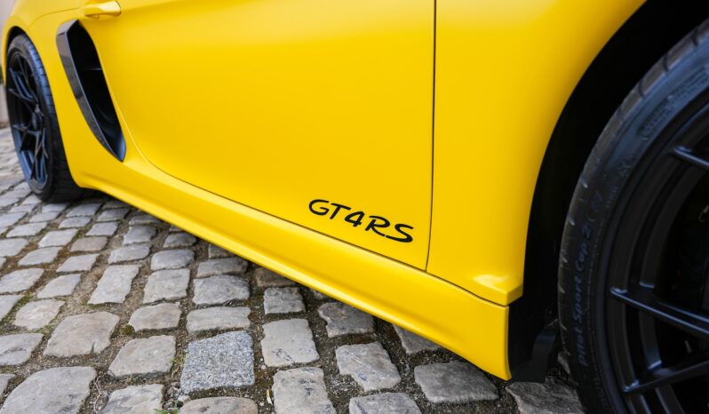 Porsche 718 Cayman GT4 RS Pack Weissach full